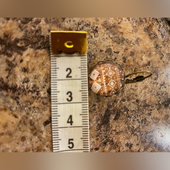 Glass dangle earrings handmade - Picture 5 of 5